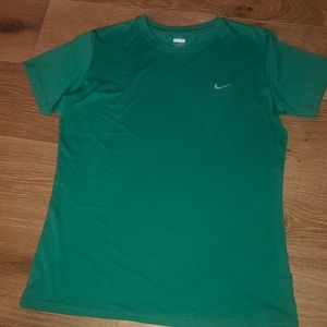 Nike green fitdry tee